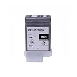 PFI-120 PFI120 PFI 120 インクジェットインクカートリッジ、Canon imagePROGRAF iPF TM-200 TM-205 TM-250 TM-300 TM-305 355 350 GP-200 GP-300と互換性あり(1 MBK)