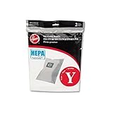 HEPA Y Filtration Bags for Hoover Upright Cleaners, 2 Bags/Pack by Hoover
