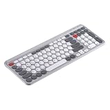 【マルチペアリング・４台】Bluetooth/USB無線両対応 キーボードワイヤレス テンキー付き us配列 無線 薄型 type-C充電式 パンタグラフ ブルートゥース iPad パソコン タブレット PC スマホ用 Windows Mac iOS Android対応（グレー）