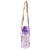 SONONIA 肩のストラップ　　キッズ　　赤ちゃん　　リークプルーフ　　ウォーターボトル　　ストロー 　 ドリンクカップ　　全2サイズ3色 - 480ML, 紫の