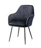 東谷 チェア ブラック TOE-122BK