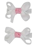 RUFFLE BUTTS ラッフルバッツ　ヘアクリップ　髪留め (カラー：White/Pink Double） [並行輸入品]