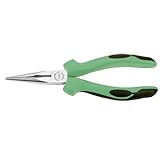 Stahlwille 65295160 Snipe Nose Plier with Cutter, Chrome Plated Head, Multi-Component Handle with So