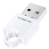 Bluetooth アダプタ 5.0 - SOOMFON PC Bluetooth レシーバー USB ブルートゥース アダプタ ドングル 後付け 無線 ミニ 最大通信距離20M Windows 11/10/8.1/7/Linux対応 Mac非対応 超小型 低遅延 BLR省電力