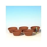 国産素焼き浅鉢2.5号　５個セット