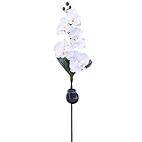 shopparadise　胡蝶蘭ガーデンライト　偽花ソーラーLEDライト　IP44防水園芸装飾ライト　庭園灯/芝生/園芸/花壇 (B)