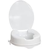 AquaSense Raised Toilet Seat with Lid, White, 4-Inches [並行輸入品]