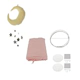 Lovoski 2点入り　お買い得　ベビー　キッズ対応　ベッド　飾り　蚊帳　と　コットン　壁掛け　ハンギング月