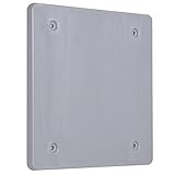 Hubbell-Bell PBC200GY Weatherproof Nonmetallic Device Cover Blank 2-Gang Gray [並行輸入品]
