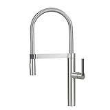 Blanco 441332 Culina Semi-Pro Kitchen Faucet, Satin Nickel [並行輸入品]