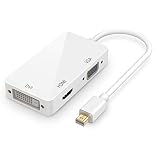 サファイア 3in1 Mini Displayport to HDMI DVI VGA 変換 アダプター ビデオアダプタ (ホワイト)