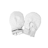 Award Winning My First Gummee Glove Anti Scratch Teething Mittens - White - Suitable From Birth by K