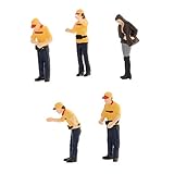 F Fityle 1:64 塗装人 人間 フィギュア 業者 ガソンド ジオラマ DIY 情景コレクション 全9種, A