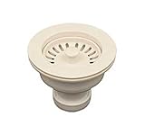 Whitehaus RNW50L-BI Basket Strainer 3 1/2-Inch For Deep Fireclay Application, Biscuit [並行輸入品]