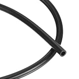 DMiotech シリコンチューブ 黒プラスチックチューブ 内径4mm×外径6.4mm(1/4") 長さ1m(3ft) シリコンチューブ 柔軟ホース