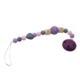 HKUN おしゃぶりホルダー ベビー 乳首チェーン グリップ かわいい 落下防止 纷失防止