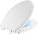 デルタ蛇口833902-n-wh Sanborne細長いトイレトレーニングNightlight Toilet Seat with遅い閉じる、ホワイト