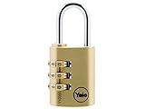 Yaleロックyaly15030 30 mm Brass Combination Padlock by Yaleロック