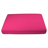 My Blankee Organic Cotton Jersey Knit Crib Sheet -Raspberry 28x52x9 drop