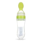 YideaHome とろとろ離乳食スプーン 器とスプーンが直結 絞り出して口元へ 姫糊 スプーン 赤ちゃん 摂食 スプーン 児童 シリカゲル 押出式 おたま