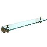 Allied Brass AP-1/22-ABR 22-Inch by 5-Inch Single Glass Shelf [並行輸入品]