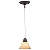 Maxim Lighting 91064WSOI One Light Wilshire Glass Down Mini Pendant, Oil Rubbed Bronze [並行輸入品]