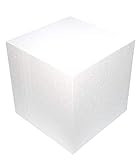 発泡スチロール ブロック 白色 普通硬さ ４００ｍｍ×４００ｍｍ×４００ｍｍ １個