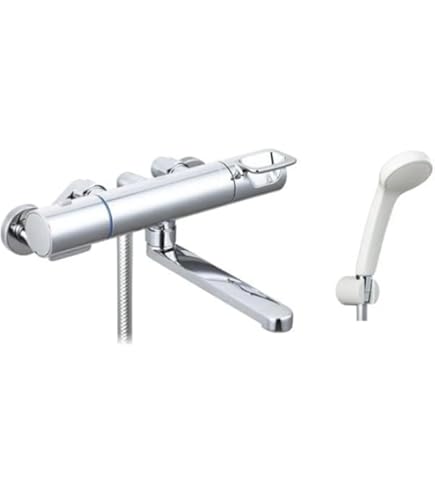 Amazon | 浴室用壁付サーモスタット混合水栓 170mm コンフォート