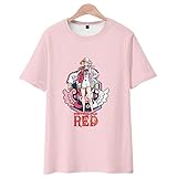 [XSLSLCOS] ウタ Tシャツ ONE PIECE UTA ウタ Tシャツ 世界の歌姫 はんそで シャンクスの娘 夏用 半袖 日常服 アニメ 祭り 学園祭 文化祭 漫遊展 コスチューム (120,D)