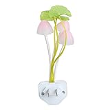 awakingdemiキュートマルチカラーMushroom withロータスリーフデザインLED夢夜ライトランプ
