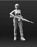 1/35 敵を監視する美人スナイパー 未塗装 レジン製 組み立て キット フィギュア プラモデル 人形 ガレージキット