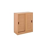 【地球家具】最大約60足 大容量 玄関収納 【ルーバー引き戸シューズラック】 [湿気や臭い対策に 通気性のいいルーバー扉構造] [棚の位置が14段階調節可能] [穴隠しシール付] 幅75cm ロータイプ ナチュラル