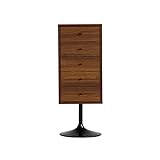 arne チェスト タンス 完成品 引き出し 5段 スリム 収納 キャビネット U-chest 5 ブラウン