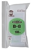 4袋セット ユニパックB-8(100枚/袋) 0.08×幅60×チャック下85mm