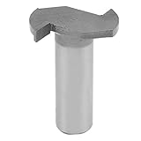 uxcell 横溝　ルータービット Tスロットルータービット　カッター　ケース　ストレートシャンク　メタル製　グレー