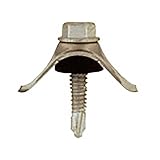 波板ビス ステンレス座 ラスパートシルバー 5×25 100本 鉄板小波用 鉄骨下地用 波板用 アMD