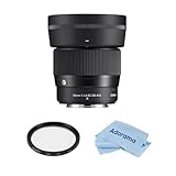 Sigma (シグマ) 56mm f/1.4 DC DN コンテンポラリーレンズ Nikon Z用 55mmマルチコーティングUVスリムフィルター マイクロファイバークリーニングクロス付き