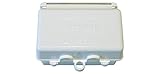 Greenfield WIUHWS Weatherproof Electrical, Horizontal While In Use Outlet Cover, White [並行輸入品]