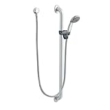 Moen 52236GBP25 Commercial Slide Bar/Grab Bar Hand Shower System 2.5 gpm, Chrome [並行輸入品]