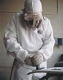 キンバリーKleenguard a30ホワイト3 x l Microforce使い捨てchemical-resistant Coveralls – Attached Hood &ゴムブーツ、手首＆足首
