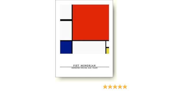 Amazon ピエト モンドリアン 赤 青および黄のコンポジション 1930年 アートポスター アートフレーム ポスター オンライン通販
