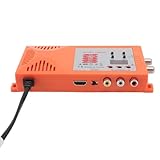 変調器 RF HDMI、HD マルチメディア インターフェイス AV から RF 変調器 PAL NTSC HD 1080P 同軸 RF 変調器、アンテナ ポート チャネル スイッチ 100‑240V 付き (AC 110V‑240V 米国プラグ)