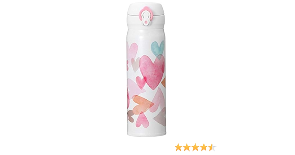Amazon Starbucks スターバックス スタバ バレンタイン19ハンディーステンレスボトルホワイト500ml ハート ピンク ホワイト ブルー オレンジ 真空二重構造 保温 保冷 パステルカラー パール 食器 マイボトル ロゴ イラスト 女神 コーヒー Ctchirper 水筒