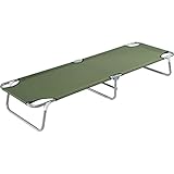 頑丈なフィールド&ストリームスチールフレームCamp Cot with lock-in脚機能 1 Pack