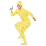 [PURE] ピュア 全身タイツ ストレッチ 顔出し 変装 M イエロー