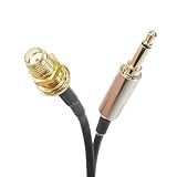 ZUUN (ズーン) SMA(メス)-3.5mmモノラル端子(オス)アンテナ端子変換ケーブル 約15cm 外部アンテナ接続 航空無線 CBラジオ トランシーバー ワンセグ ナビ 無線機のアンテナケーブル端子変換用