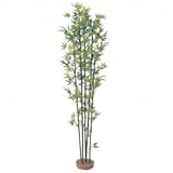 【人工植栽】　タカショー グリーンデコ和風 黒竹5本立 鉢無　1.8m　GD-14L
