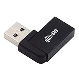 NFHK 10Gbps USB3.0 メス-オス 延長 パワーデータ ビデオアダプター 90度 左角度タイプ