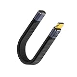 USB4.0 Type C 延長ケーブル 40Gbps高速データ転送&PD対応240W/5A急速充電& 8K@60Hz映像出力 USB-C（オス） to USB-C（メス） ケーブル 約13.5㎝ 短い USBケーブル Mac Book Pro、 Switch、Nexus 6P 5X、Sam sung Galaxy S8などのType Cデバイスに対応