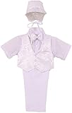 ペイズリーパターンベストシャツ蝶ネクタイパンツLittle Baby Boy Set カラー: ホワイト